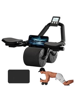 Hihonor Ab Roller Wheel with Elbow Support, Automatic Rebound Abdominal Wheel,Ab Roller for Abdominal Exercise Machine,Abs Workout Equipment,Trainer Fitness Belly Training for Men & Women  - Image 1