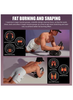 Hihonor Ab Roller Wheel with Elbow Support, Automatic Rebound Abdominal Wheel,Ab Roller for Abdominal Exercise Machine,Abs Workout Equipment,Trainer Fitness Belly Training for Men & Women  - Image 3