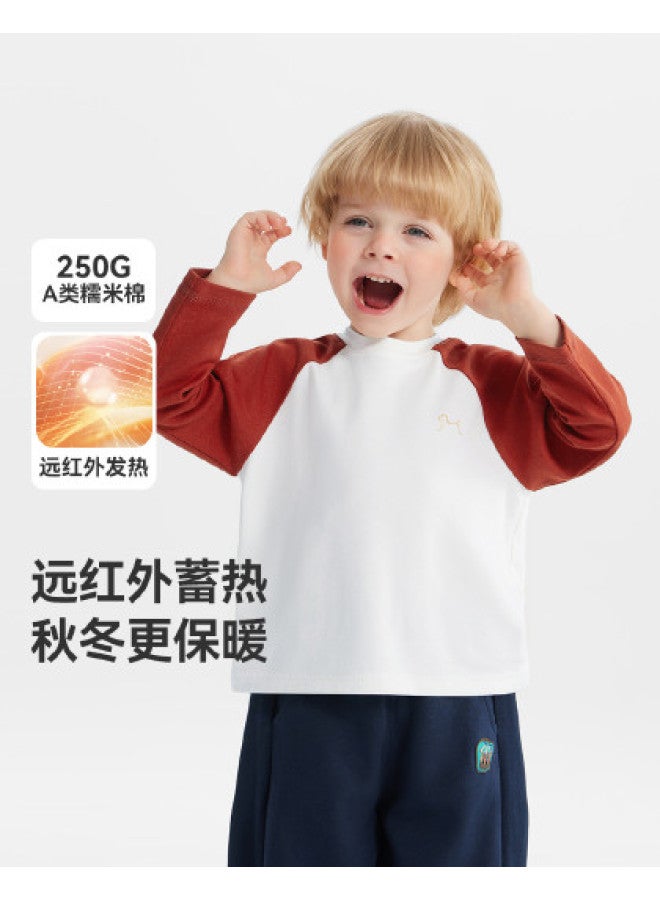 Boys' Base Layer Shirt Autumn Winter Style Baby Long Sleeve T-shirt Children's Chinese New Year Outfit Top Girls - Image 1