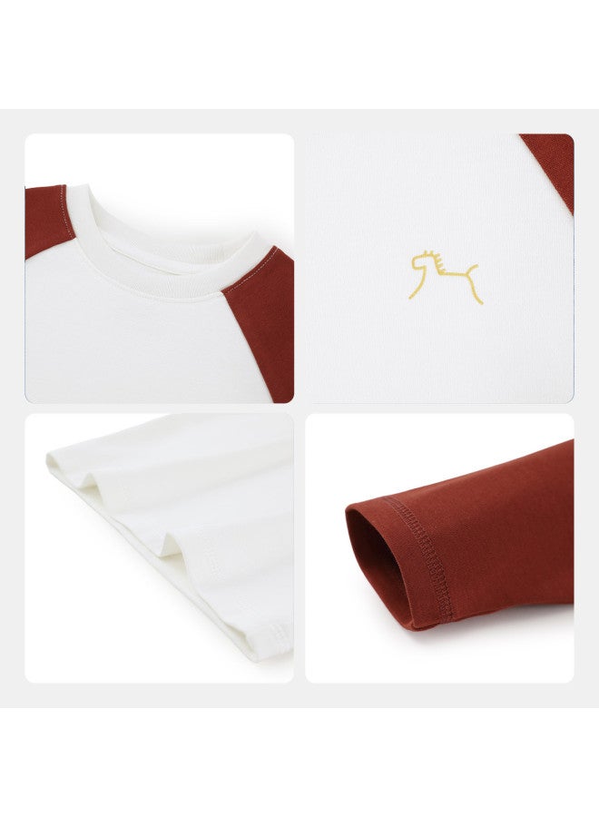 Boys' Base Layer Shirt Autumn Winter Style Baby Long Sleeve T-shirt Children's Chinese New Year Outfit Top Girls - Image 5