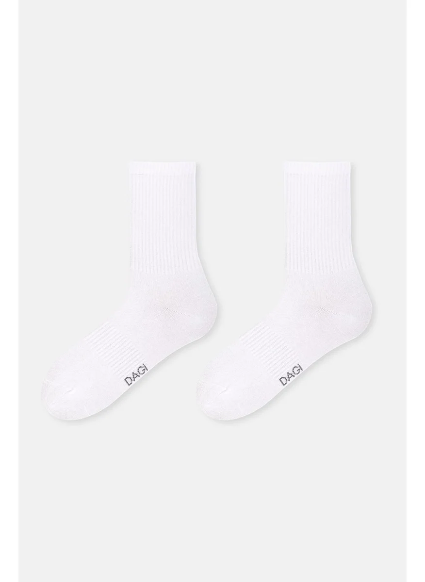 dagi White Men's 2-Pack Basic Sports Socks