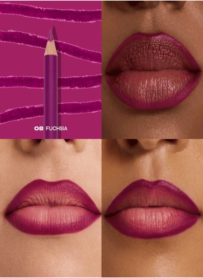 MILANI - Milani Color Statement Lipliner in Fuchsia 08 - Long-Lasting, Smooth-Glide Precision for Vibrant Lips - Image 1
