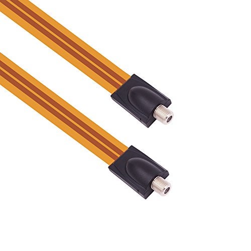 Fancasee RG6 Coaxial Cable, Ultra-Thin Coax Extension Cable F-Type Female to Female Plug Jack Connector Adapter Cord for Digital TV Aerial Antenna Satellite - Image 1