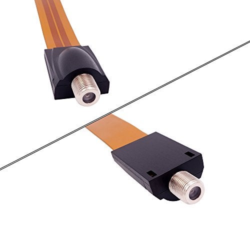 Fancasee RG6 Coaxial Cable, Ultra-Thin Coax Extension Cable F-Type Female to Female Plug Jack Connector Adapter Cord for Digital TV Aerial Antenna Satellite - Image 5