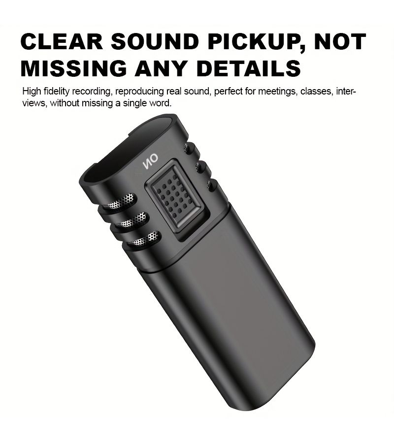 64GB Digital Voice Recorder Noise Canceling Voice Activated Portable Audio Recorder - Image 4