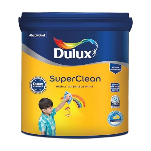 Dulux SuperClean Interior Emulsion Paint For Walls | Soothing Sheen & Rich Finish | Washable & Easy To Clean | Water Based Durable Paint, Brown (4L, Parchment) - Image 5