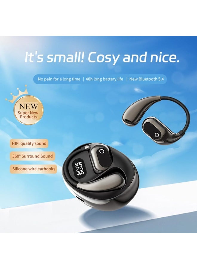 general Bluetooth Earbuds Wireless Bluetooth Open Ear Headphones Device Travel Business Stereo Headphones Headset 18Hrs Total Playback Support Single or Twin Model for Cycling Jogging Running Driving - Image 2