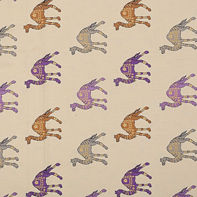 DHAWARIYA'S DHAWARIYA'S Cotton Jaipuri Print Hand Block Reversible Single Bed Ac Blanket Dohar/Quilt Combo Set (Cream, 55x88 Inch) - Image 4