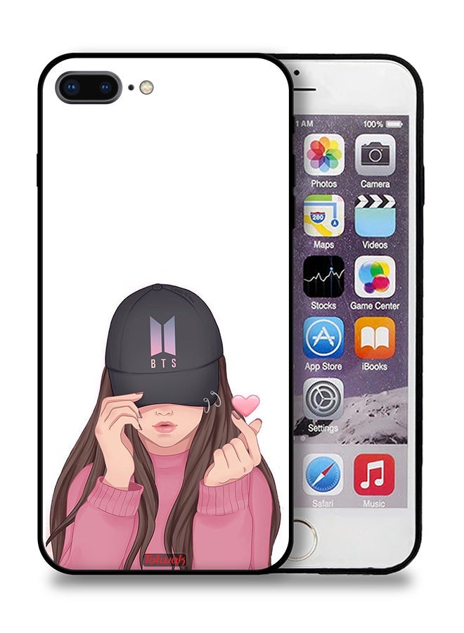 Tolwak Apple iPhone 7 Plus Protective Case Girl Making Snap - Image 1