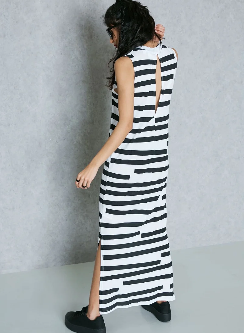 Cheap Monday High Low Contrast Stripe Dress