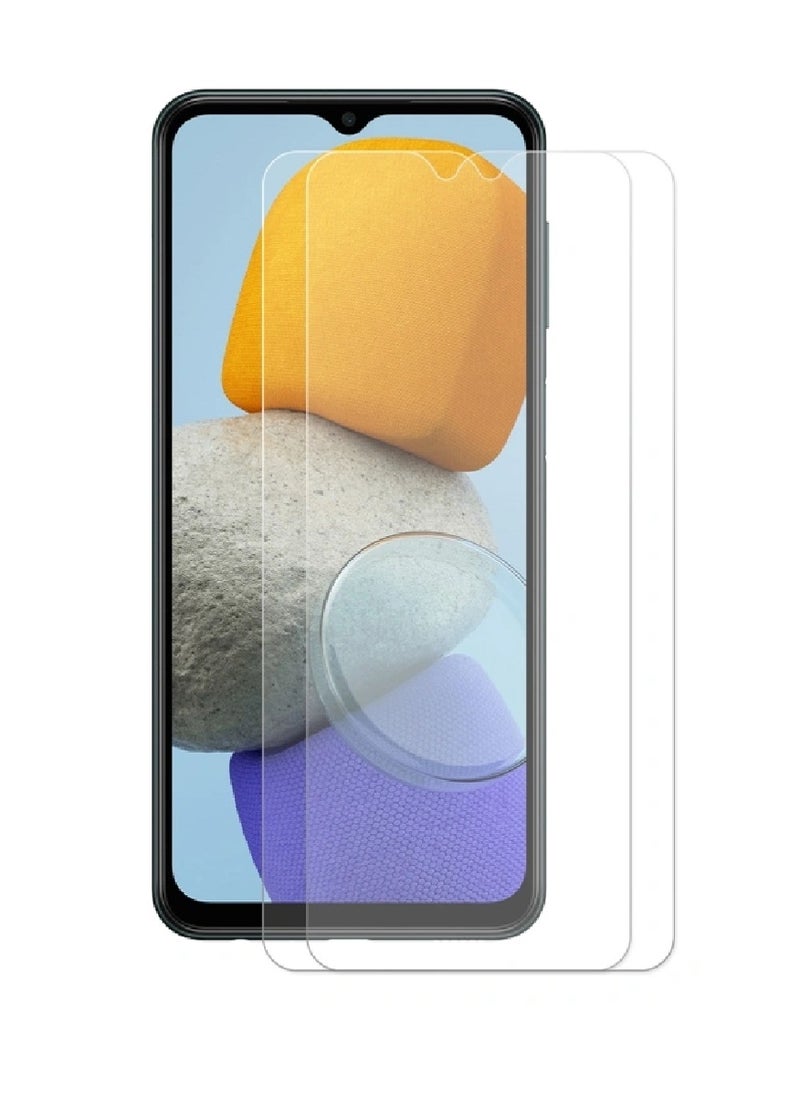 Super 2 Pieces Tempered Glass Screen Protector Clear Designed For Samsung Galaxy F23 Full Screen Coverage And Bubble Free - Image 1