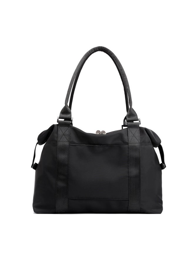 Nylon Women's Bag Travel Big Bag 2022 OxFord Cloth Middle-aged Mother Bag Canvas Shoulder Crossbody Handbag-Color:Black 8626 Waterproof OxFord Cloth Big Bag  - Image 1