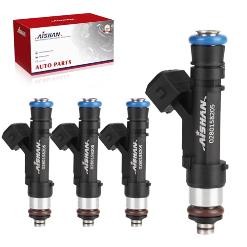AISHAN 4PCS Fuel Injectors 4 Holes Compatible with Chevy Cruze 20112015 Cruze Limited 2016 Sonic 20122016 2018 Trax 20132016 for Buick Encore 20132015 20172019 L4 14L Replace 0280158205 - Image 1