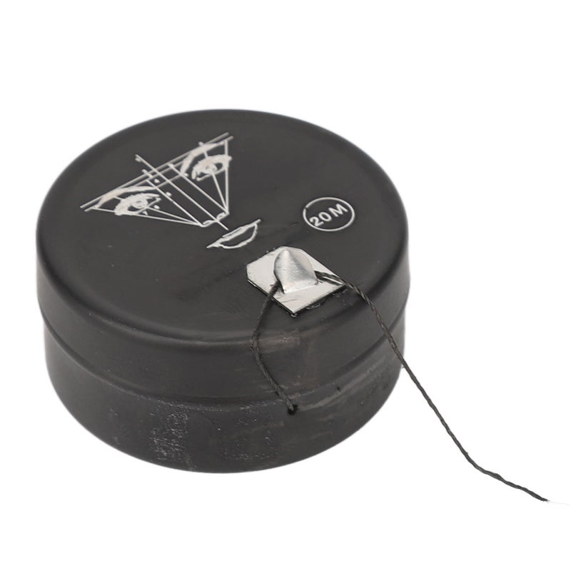 65.6ft Pre Inked Brow Mapping String Professional Beauty Salon Makeup Microblading Marking Thread Black - Image 1