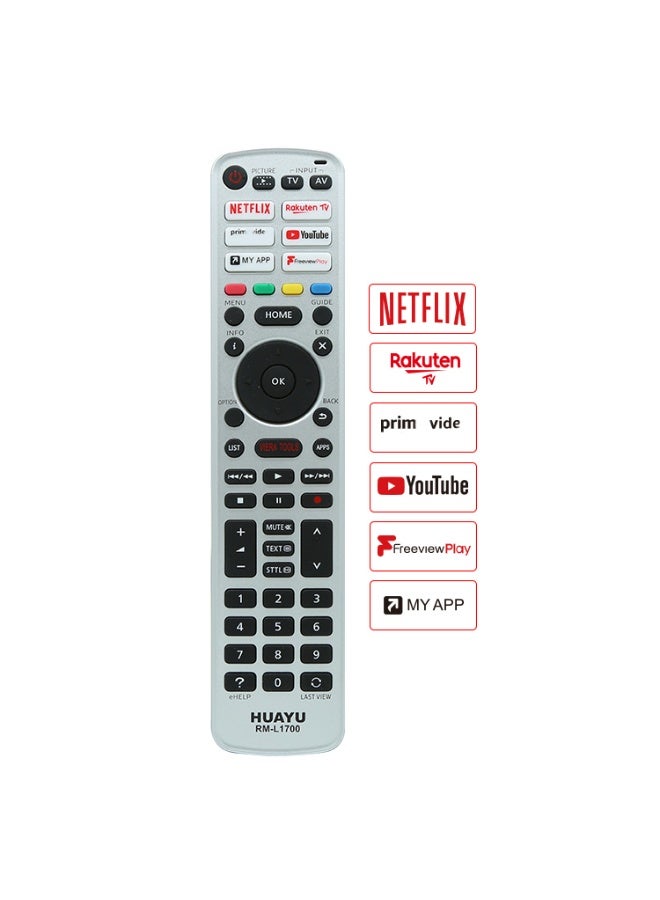 Huayu Remote Control Universal Smart Tv  Use for Panasonic 3D LED LCD 4K TV With Netflix Youtube Myapp Buttons Model RM-L 1700 - Image 4