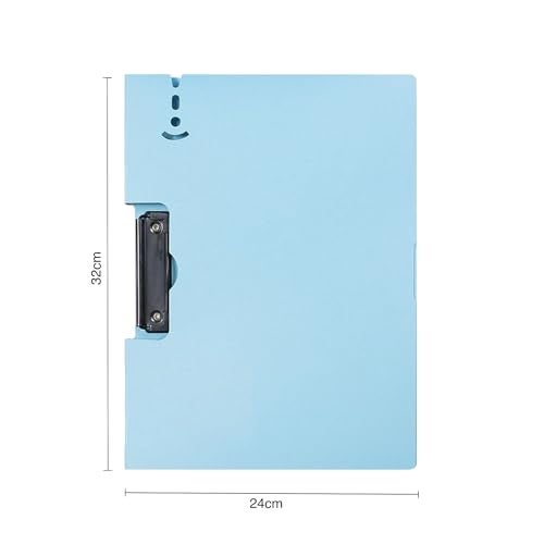 oddpod™ Horizontal A4 Clipboard, Semi-Hard Writing Board/Clip Pad Holder with Outer Cover/Multi-Function Plastic Document Paper Storage File Folder for Students & Professionals - Powder Blue - Image 3