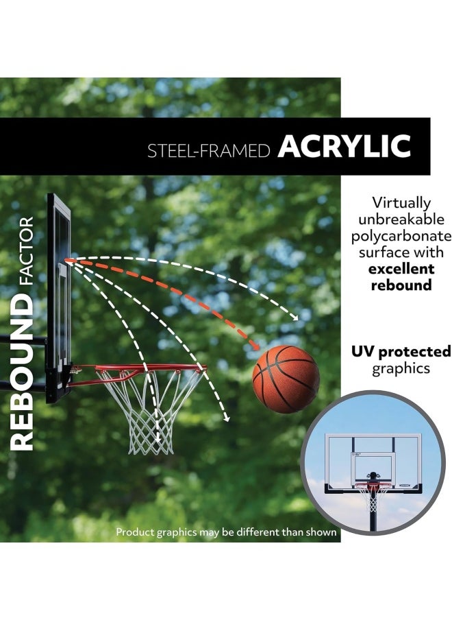 Lifetime - Steel Framed Portable Basketball System, 54 Inch - Image 1