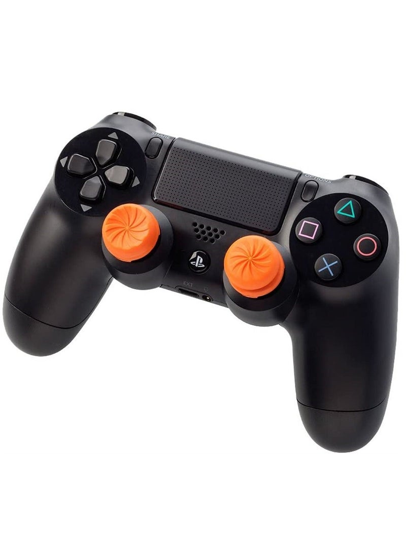 FPS Freek Vortex for Playstation 4 (PS4) and Playstation 5 (PS5) Controller, Performance Thumbsticks, Galaxy Themed Thumbstick Covers (1 High-Rise Convex, 1 Mid-Rise Concave, Orange) - Image 4