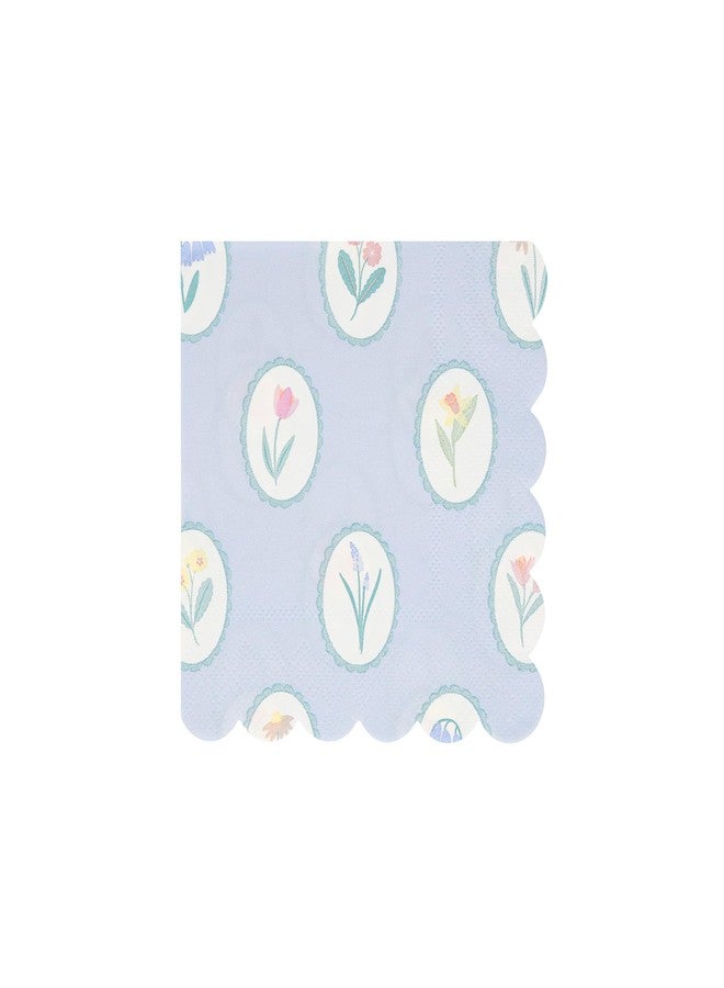 Meri Meri Garden Floral Napkins (Pack of 16), Thick & Absorbent 3-Ply Paper, Floral Paper Napkins, Scalloped Edge, Disposable - Image 5