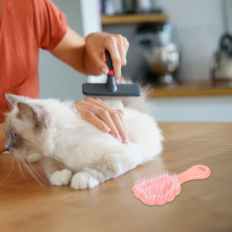Cloud Shape Small Dog Grooming Brush Soft Dog Brush Cleaning Pin Brush Puppy Hair Brush For Small Dogs Cats Puppies - Image 5