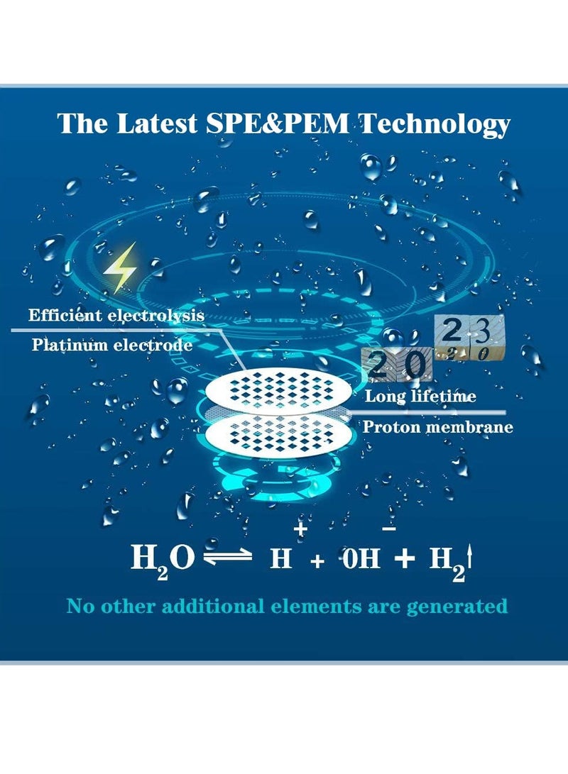 Excefore 1.5L Hydrogen Water Bottle Generator, Hydrogen Rich Water Machine, SPE PEM Technolog Constant Temperature Heating Hydrogen Generator Water Kettle Pitcher, Make Clean Water for Home - Image 2