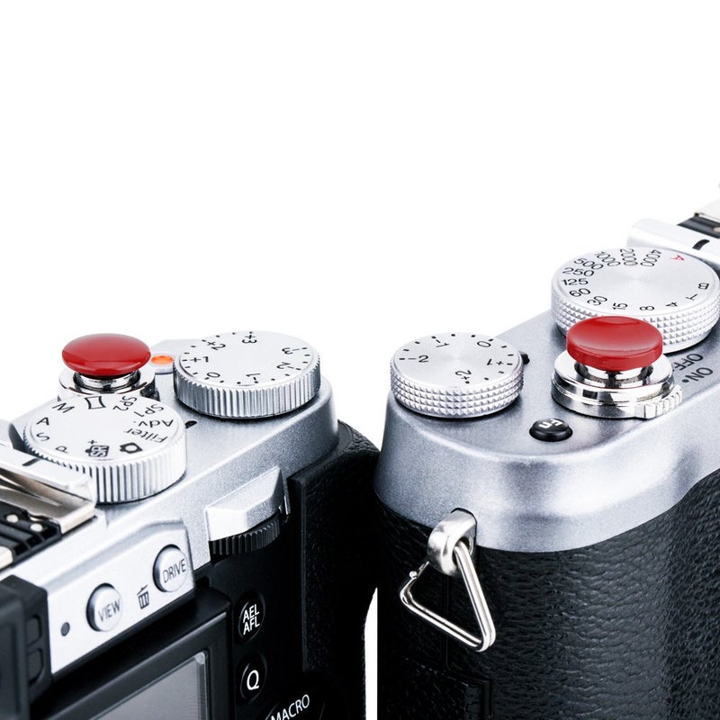 JJC 2-Pack Camera Soft Shutter Release Button for Fuji Fujifilm X-E5 X-M5 X-T50 X-T30 III II XT30 X-T20 X Half X100VI X100V X100F X-T4 X-T3 X-E4 X-PRO3, Nikon Zf, Leica Q3, Sony RX10 II III IV & More - Image 5
