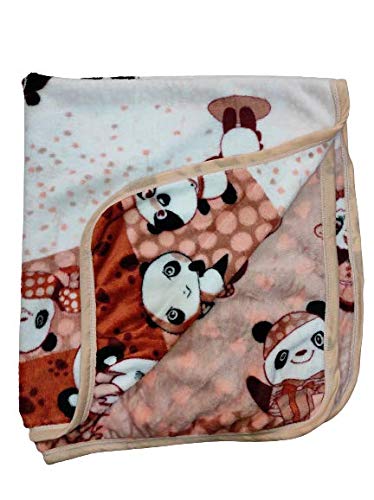 Dazzle Fur Soft Blanket for Baby Boy and Girl Wrap (Pink, 6 Month-5 Years) - Image 2