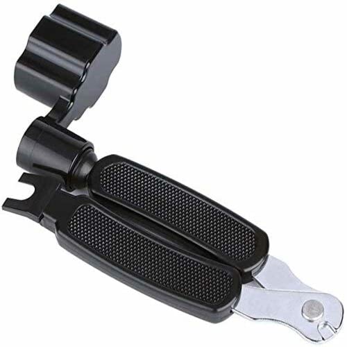 Mozart Guitar String Winder Cutter Pin Puller - 3 In 1 Multifunctional Guitar Maintenance Tool(Black) - Image 4