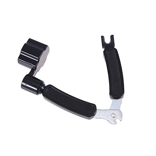 Mozart Guitar String Winder Cutter Pin Puller - 3 In 1 Multifunctional Guitar Maintenance Tool(Black) - Image 3