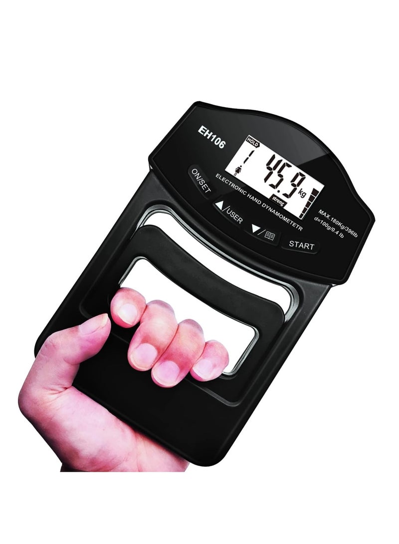 Excefore Digital Grip Strengthener, Grip Strength Measurement, Hand Trainer, Hand Grip Counter, Hand Strength Training Device, for Forearm Training Crossfit Weightlifting Finger Power 268Lb / 120 Kg - Image 3