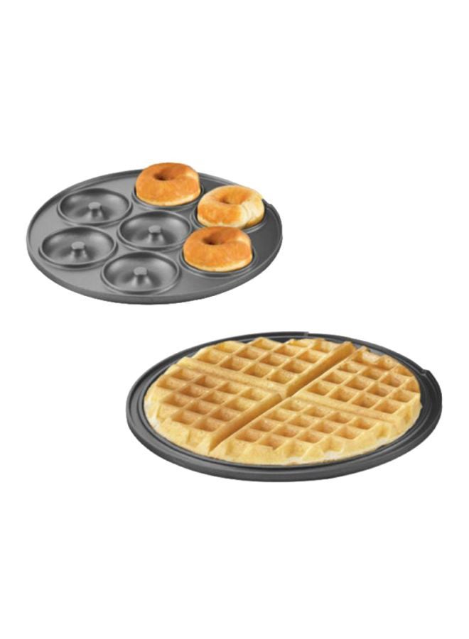 Saachi 3 In 1 Donut, Waffle & Brownie Maker 4 Slices 700 W NL-3M-1557-RD Red - Image 4
