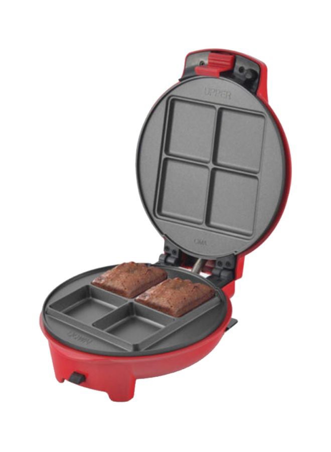 Saachi 3 In 1 Donut, Waffle & Brownie Maker 4 Slices 700 W NL-3M-1557-RD Red - Image 2