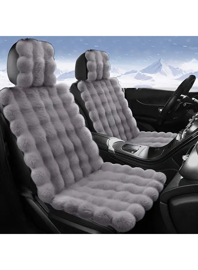 1pc Winter Car Seat Cushion Pink Thickened Bubble Velvet Lightweight Soft Memory Foam Filling Hand Washable Fit for Most Vehicles Enhanced for Cold Weather Plush Texture Durable Fabric - Image 3