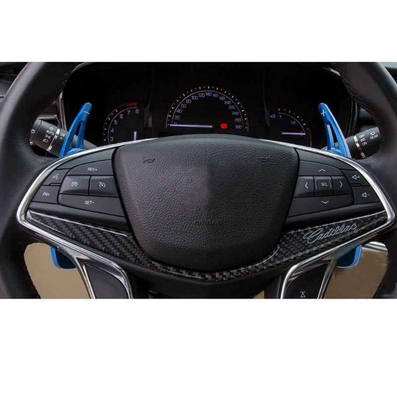 Blue CNC Billet Aluminum Steering Wheel Paddle Shifter Extensions Compatible with 2013 2019 Cadillac XTS - Image 5