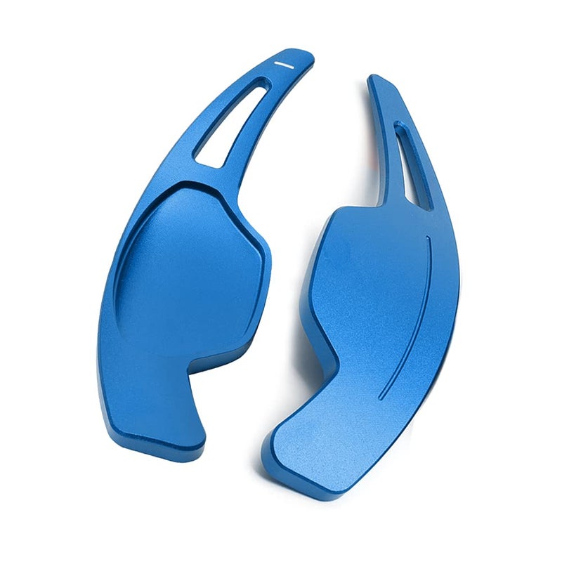 Blue CNC Billet Aluminum Steering Wheel Paddle Shifter Extensions Compatible with 2013 2019 Cadillac XTS - Image 4