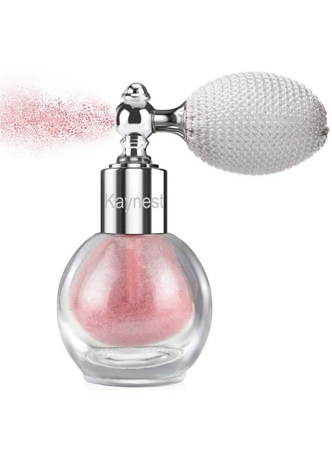 Kaynest - Shimmering Spray Powder Sparkle Powder Kaynest Body Glitter Face High Gloss Spray Highlighter Loose Powder Makeup Spray For Women Hair Nails Makeup (9 Dolce Pink) - Image 1
