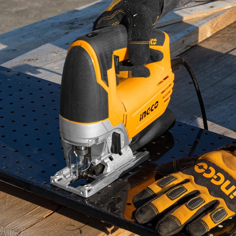 INGCO JigSaw, 800W Variable Speed Jig saw, Corded Jig Saw with 4 Step Pendulum Function Electric Jigsaw With Guide Scale, 3000rp,Wood,Steel, Professional Jigsaw with 5pcs Saw Blade - Image 5