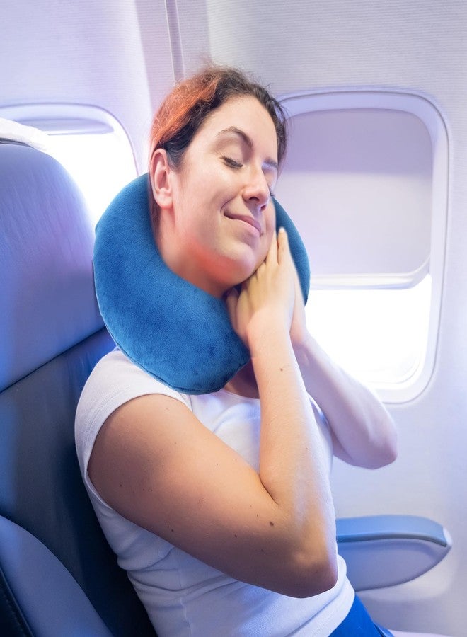 Prasacco 2 Packs Travel Neck Pillow Case Cover, U Shaped Neck Pillow Cover Comfortable Neck Pillow Cover Soft and Smooth Neck Pillow Cover Washable Airplane Pillow Cover (Only Pillow Covers) - Image 4