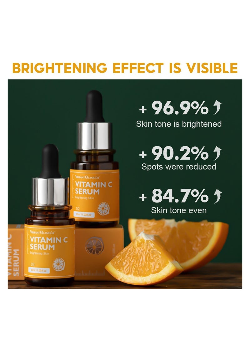 Vibrant Glamour - Vitamin C Serum Brightening Skin Care 30ml - Image 1