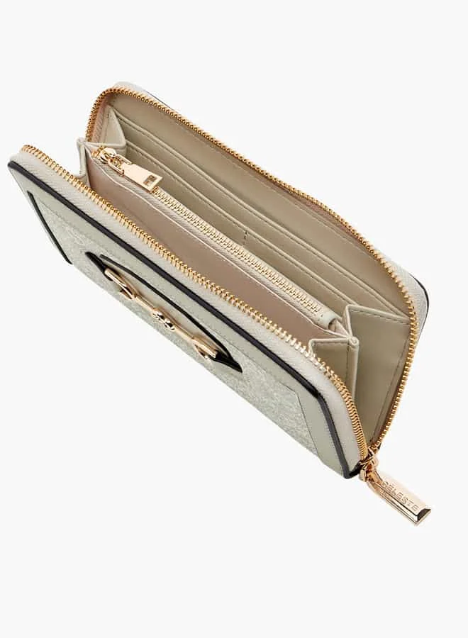 سيليست Women Monogram Print Zip-Around Wallet