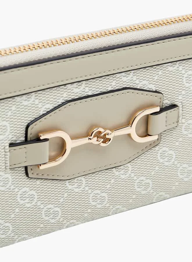 سيليست Women Monogram Print Zip-Around Wallet