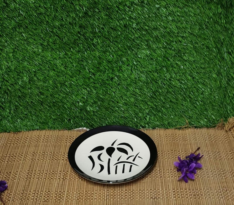 Caffeine Ceramic Handmade Black Imperial Breakfast Set (Set of 3) - Image 3