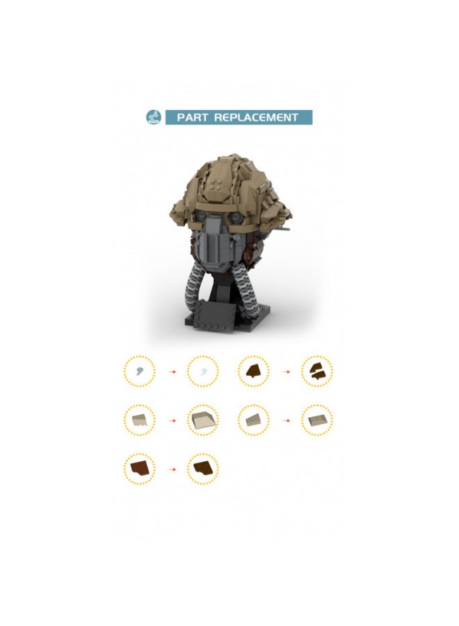 Building Blocks - [color box] Andorra Head Building Blocks - Millennium Falcon Model, Space Empire Spaceship, Compatible with Mainstream Brands, High-Difficulty Assembly, Collectible Gift - Image 5