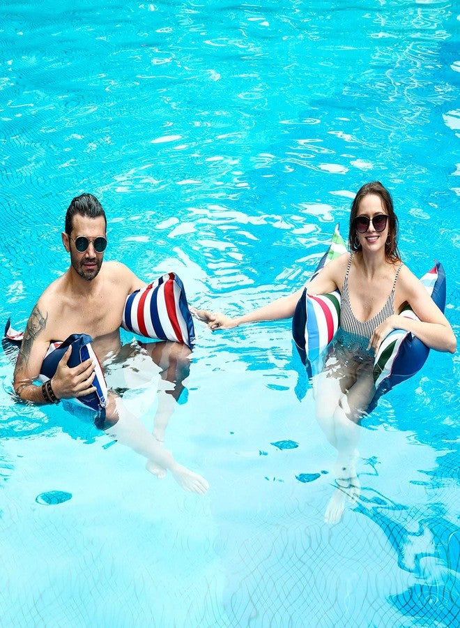 FindUWill Pool Floats Adult with Fabric Headrest, 4in1 Pool Float (Saddle, Lounge Chair, Hammock, Drifter), Inflatabale Floaties Toys for Pool Party, Poolside Party, Beach Vacation - Image 5