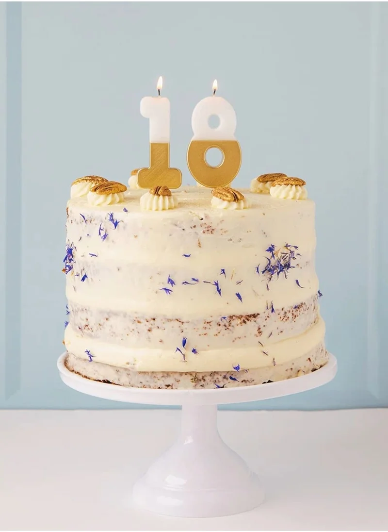 Talking Tables Talking Tables 8 Number Birthday Candles, Gold Candle for Cake Decoration, Candle for Birthday Cake Topper, Anniversary Cake Number Candle. Candles stick for special occasions such as birthdays and Anniversaries.