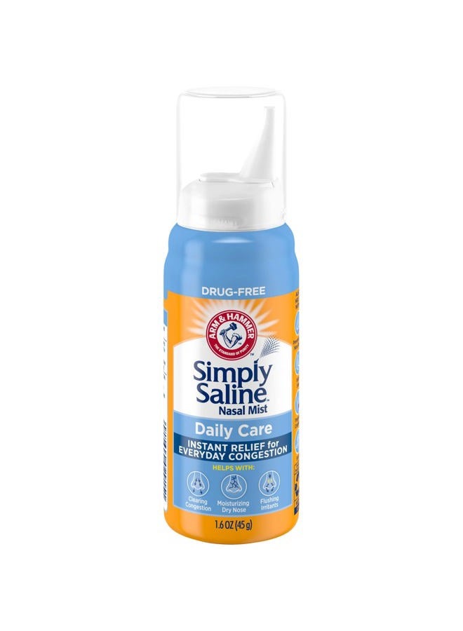 Arm & Hammer ARM & HAMMER Simply Saline Nasal Care Daily Mist 1.6oz – Instant Relief for Every Day Congestion – One 1.6oz Bottle  - Image 1