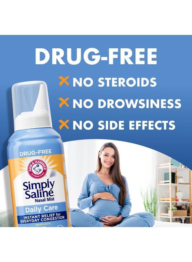 Arm & Hammer ARM & HAMMER Simply Saline Nasal Care Daily Mist 1.6oz – Instant Relief for Every Day Congestion – One 1.6oz Bottle  - Image 5