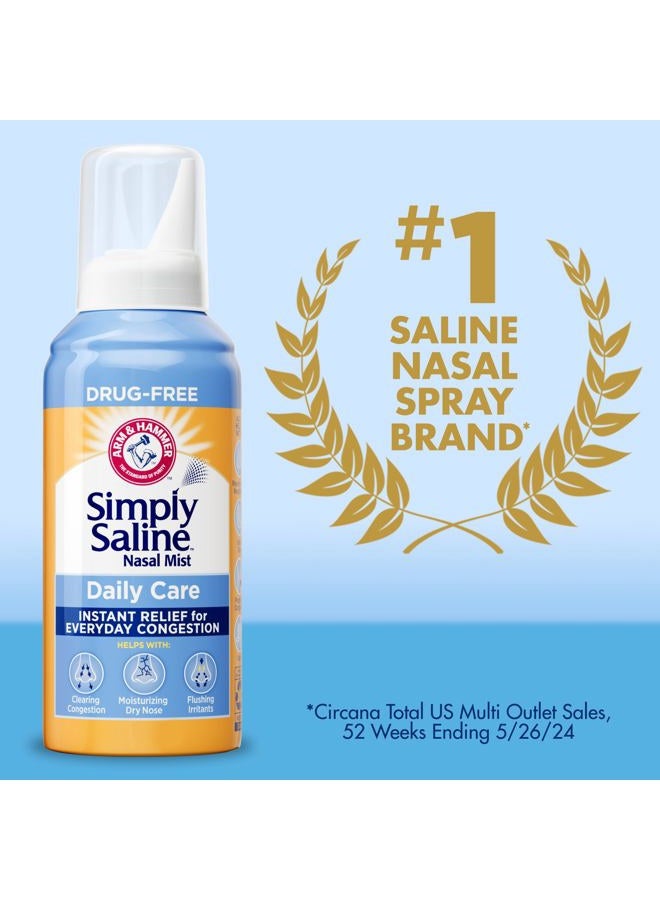 Arm & Hammer ARM & HAMMER Simply Saline Nasal Care Daily Mist 1.6oz – Instant Relief for Every Day Congestion – One 1.6oz Bottle  - Image 4