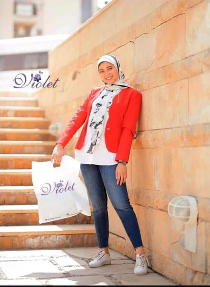 Puritopia Basic Women Blazer - Red - Image 1