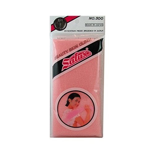 Salux Nylon Japanese Beauty Skin Bath Wash Cloth/towel (3) Blue Yellow and Pink - Image 3